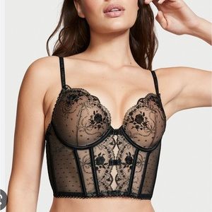Victoria Secret Embroidered Push Up Bra Top